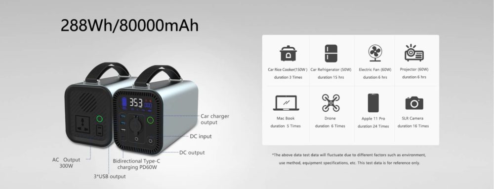 Portable power station 300W